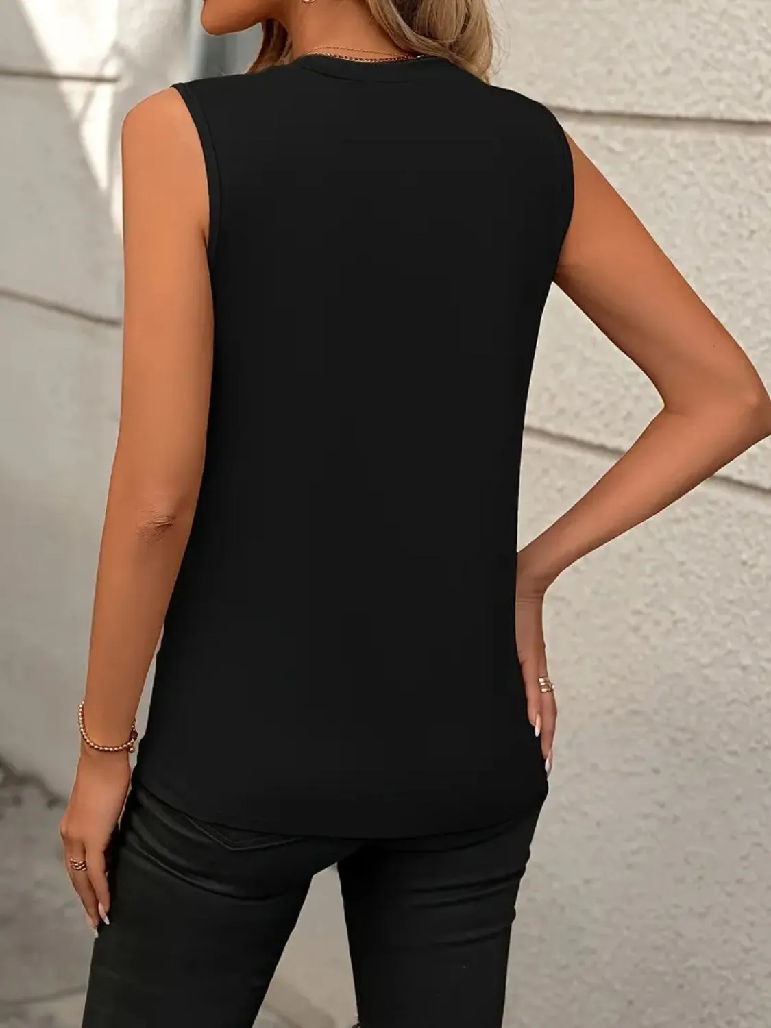 Julie Round Neck Sleeveless Tank - Online Exclusive