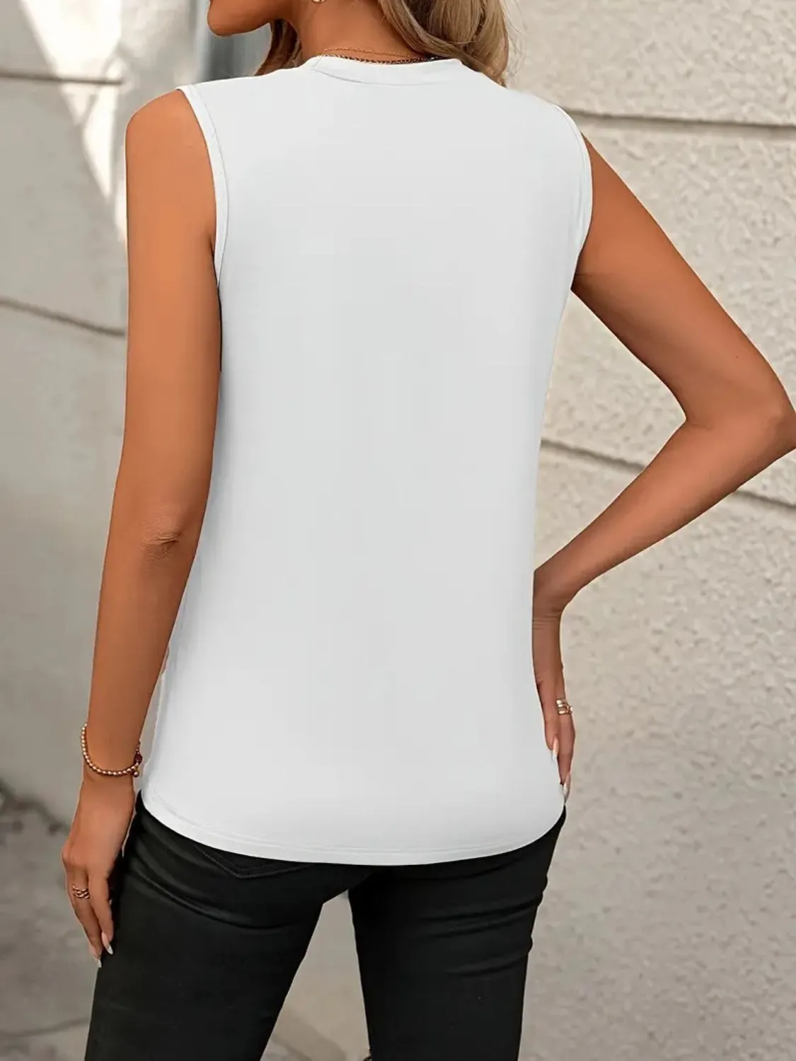 Julie Round Neck Sleeveless Tank - Online Exclusive