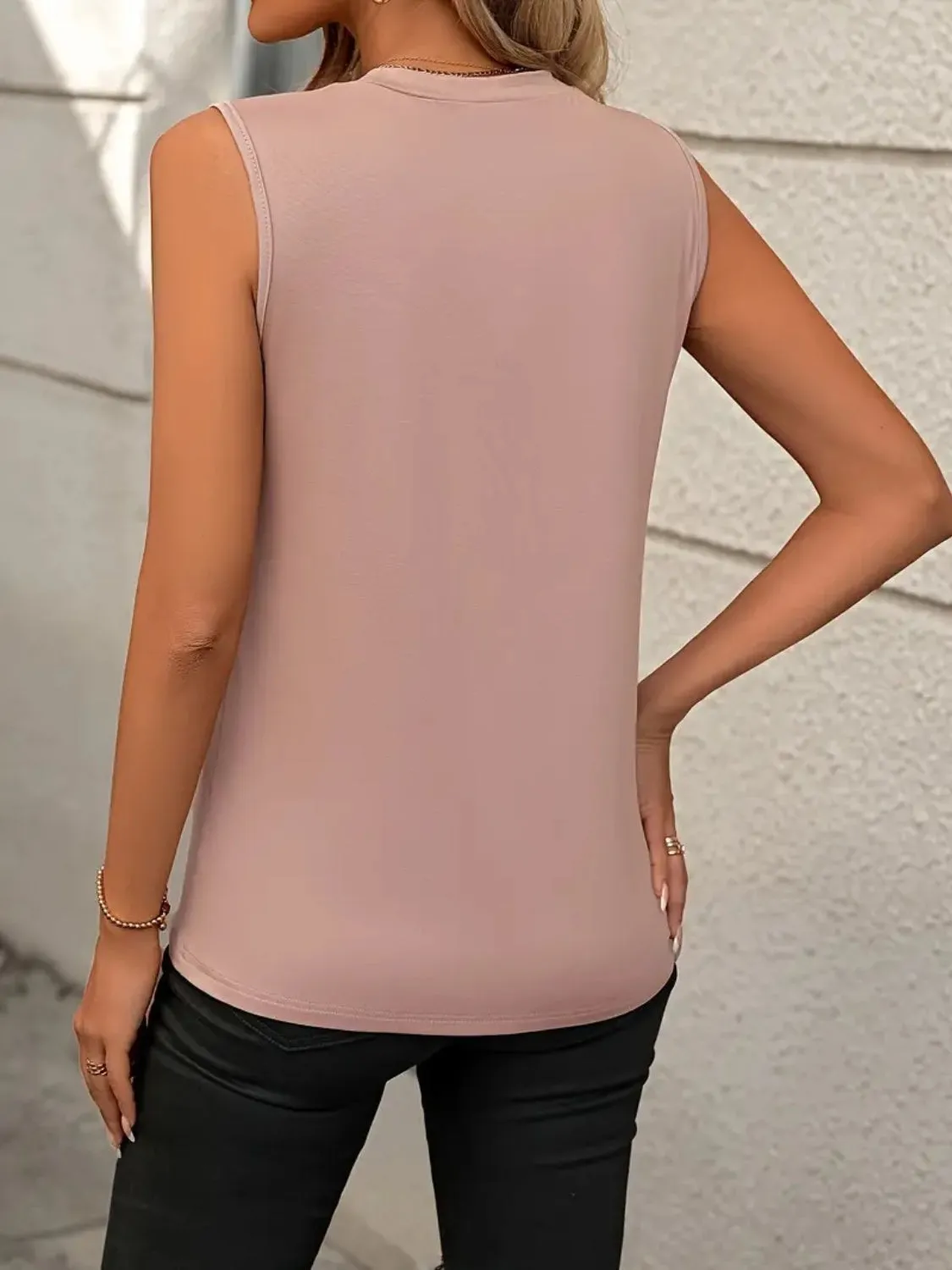 Julie Round Neck Sleeveless Tank - Online Exclusive