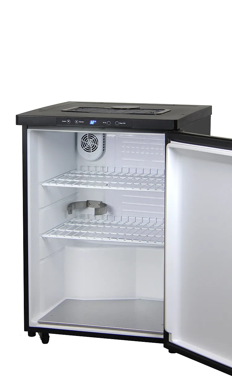 Kegco Full Size 1-Tap Digital Kegerator with Black Stainless Steel Door K309X-1NK