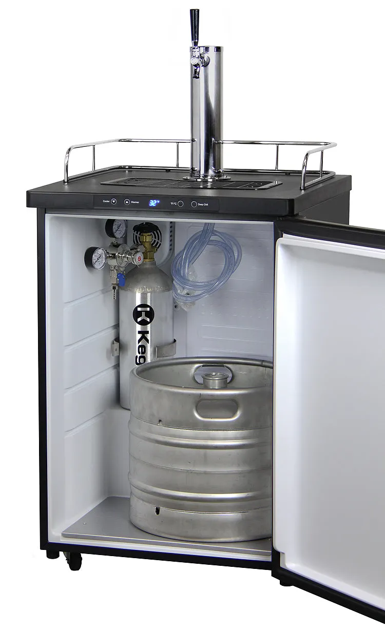 Kegco Full Size 1-Tap Digital Kegerator with Stainless Steel Door K309SS-1NK