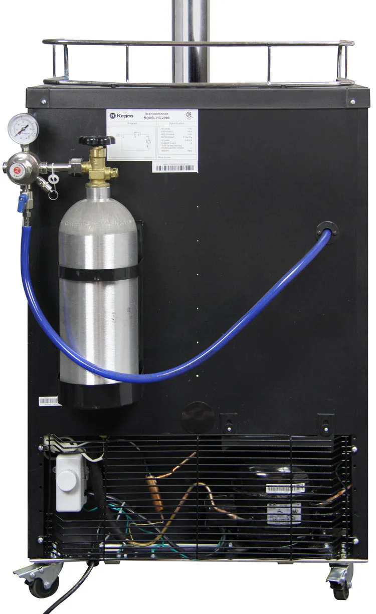 Kegco Full Size 1-Tap Digital Kegerator with Stainless Steel Door K309SS-1NK