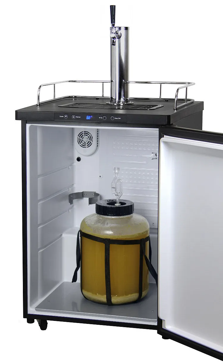 Kegco Full Size 1-Tap Digital Kegerator with Stainless Steel Door K309SS-1NK