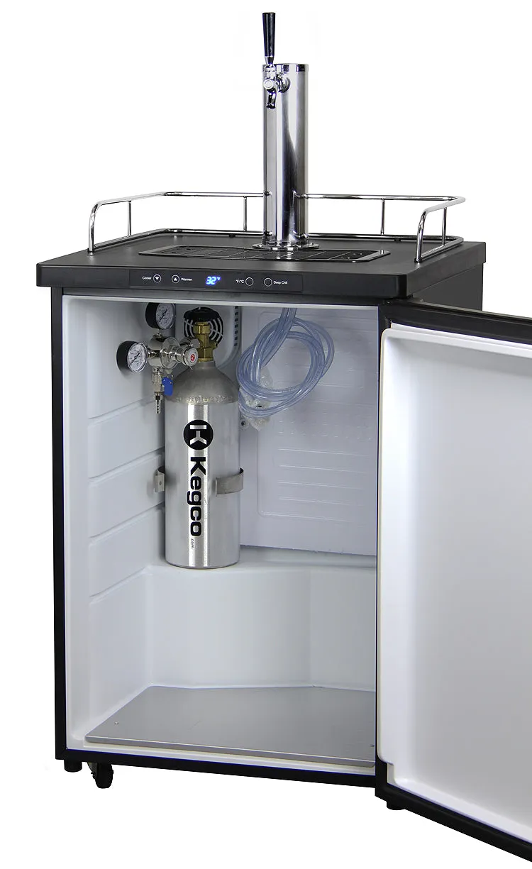 Kegco Full Size 1-Tap Digital Kegerator with Stainless Steel Door K309SS-1NK