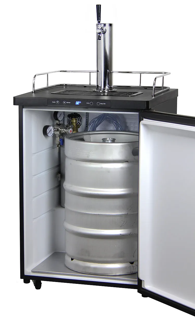 Kegco Full Size 1-Tap Digital Kegerator with Stainless Steel Door K309SS-1NK