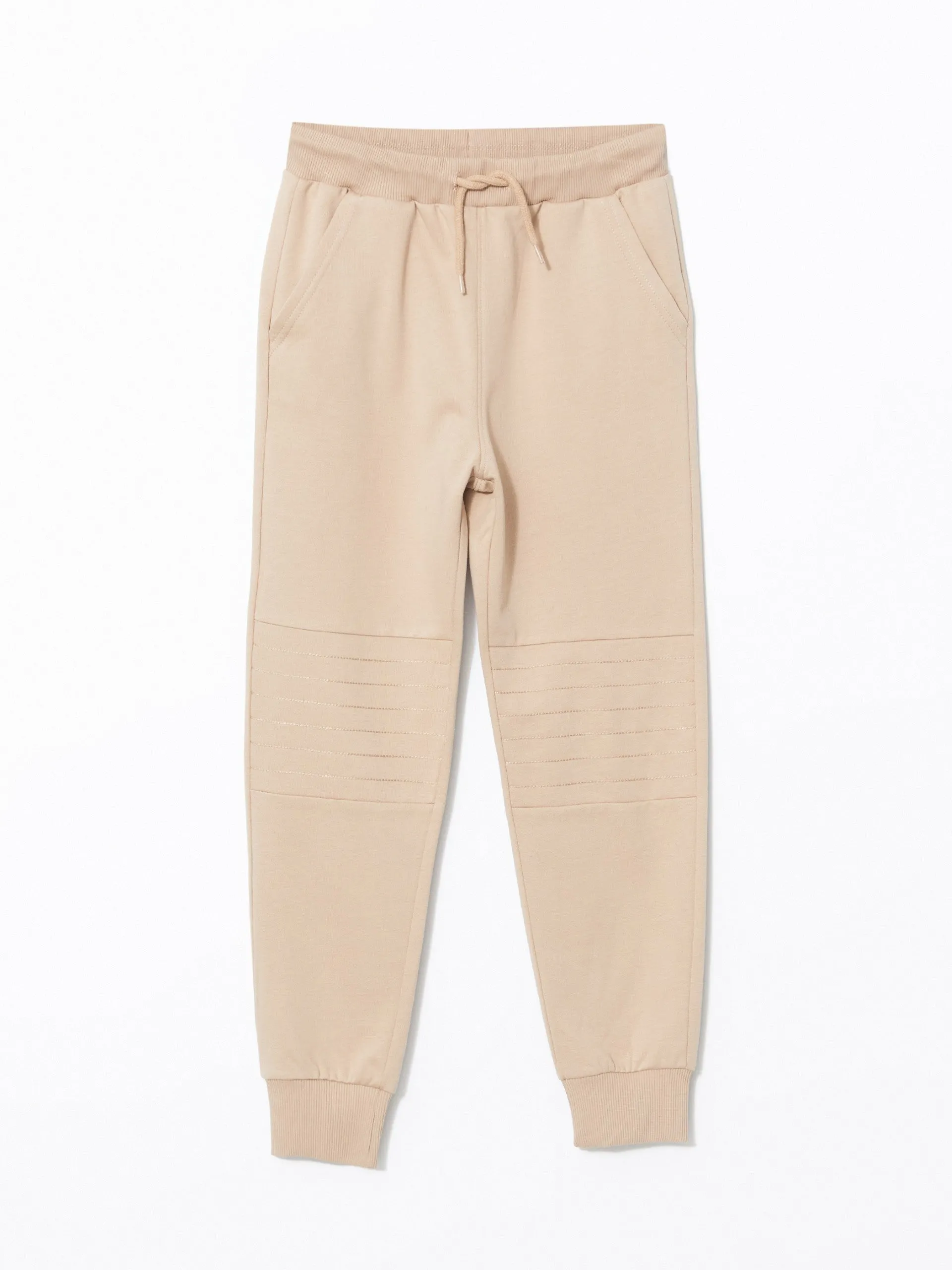 Lcw Kids Beige Elastic Waist Boy Jogger Sweatpants