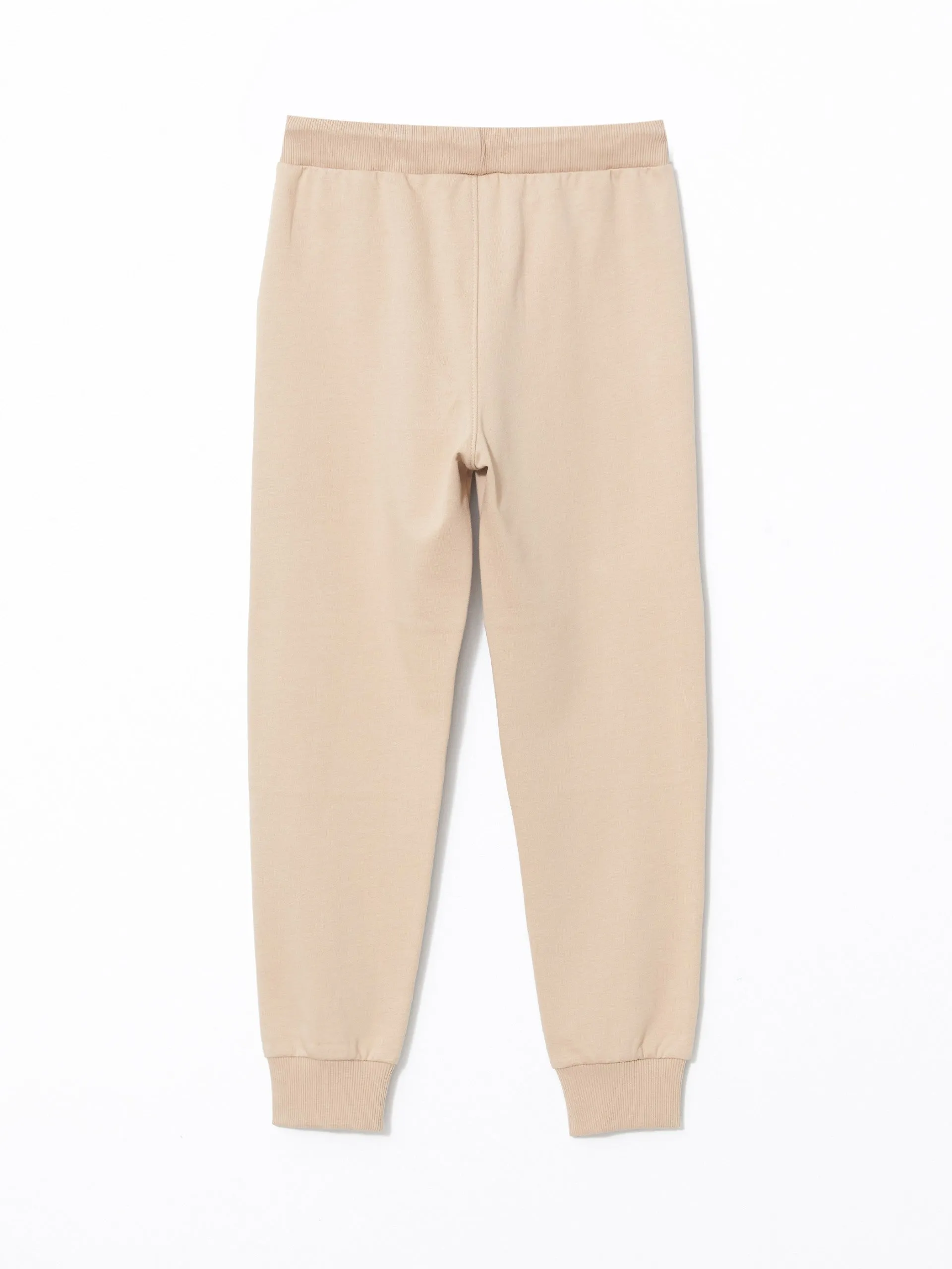 Lcw Kids Beige Elastic Waist Boy Jogger Sweatpants