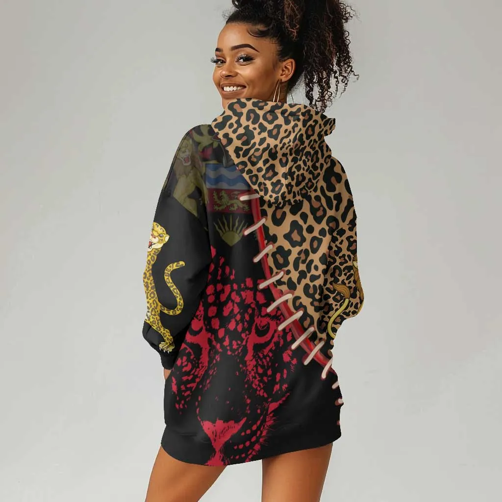 Leopard and Lion Malawi Hoodie Dress Unity and Freedom TS04