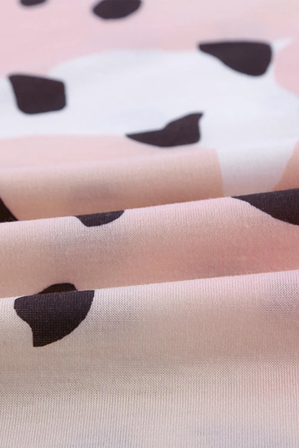 Leopard Splice Block T Shirt Dress