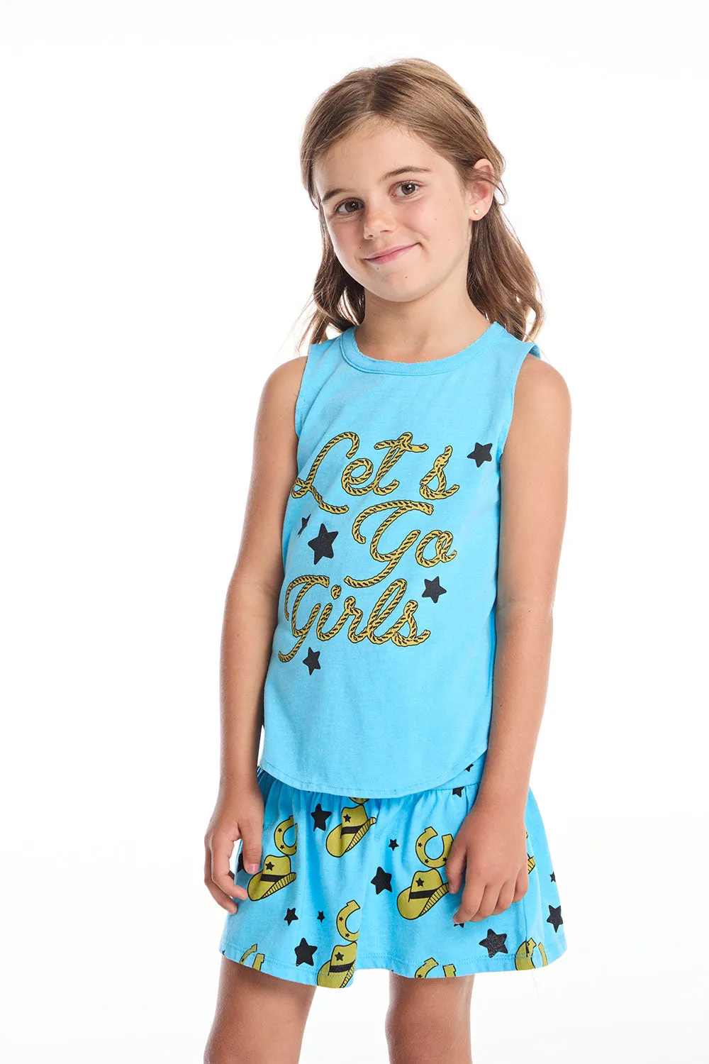 Let’s Go Girls Shirttail Muscle Tee