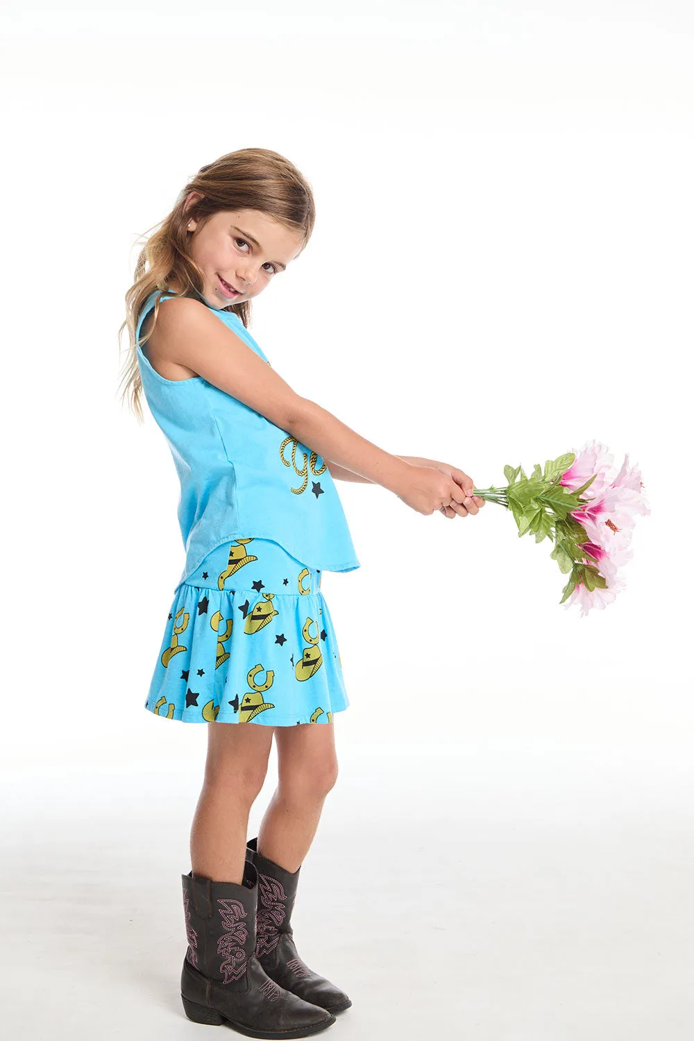 Let’s Go Girls Shirttail Muscle Tee