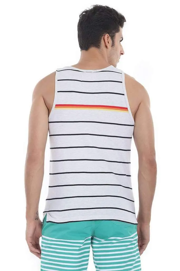 Level Multi Stripe Knit Tank