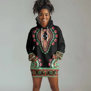 Libya Barbary Lion Hoodie Dress Dashiki Simple Style LT05