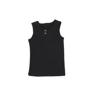 Lil Legs Ribbed Tank - Black