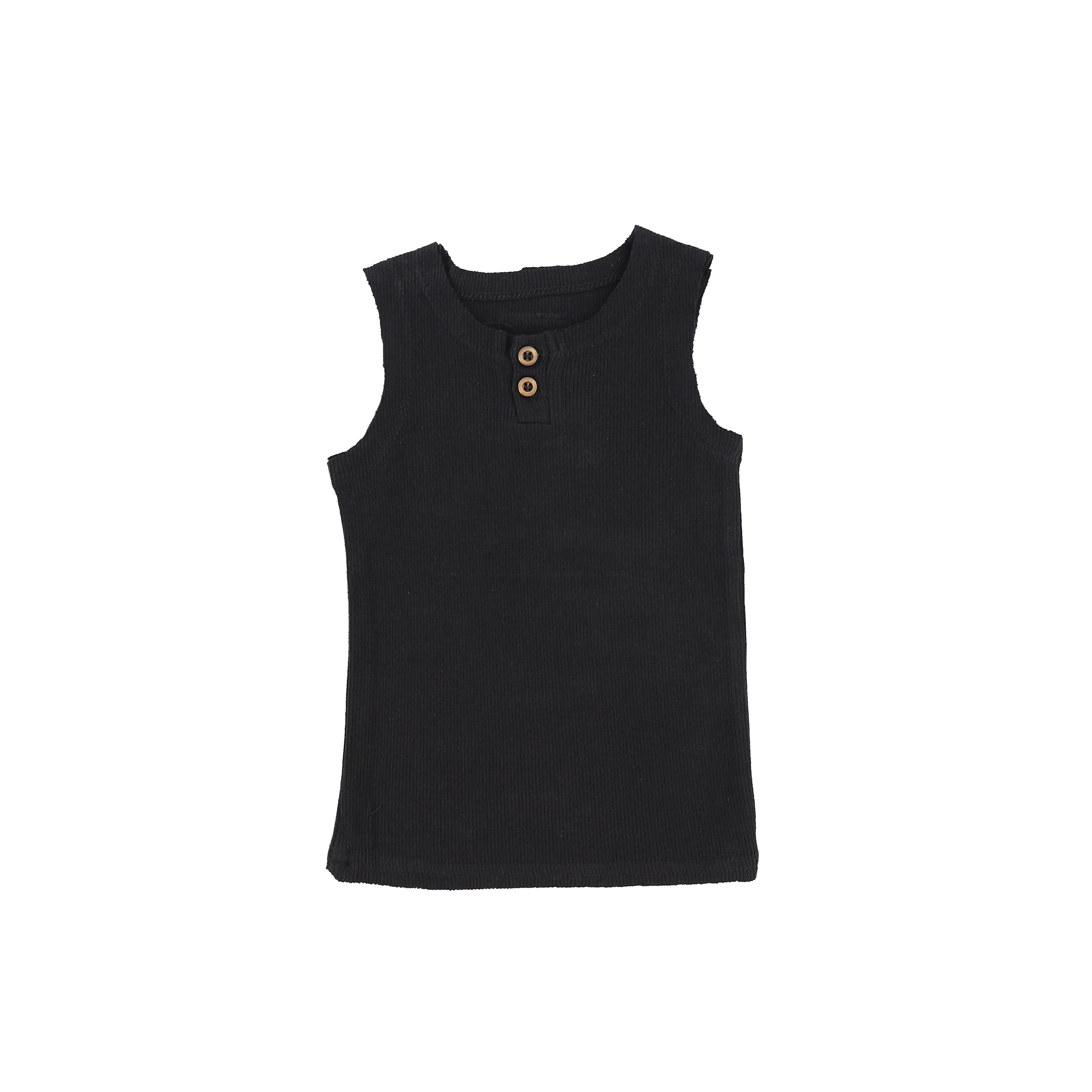 Lil Legs Ribbed Tank - Black