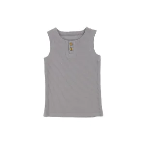 Lil Legs Ribbed Tank - Dark Grey