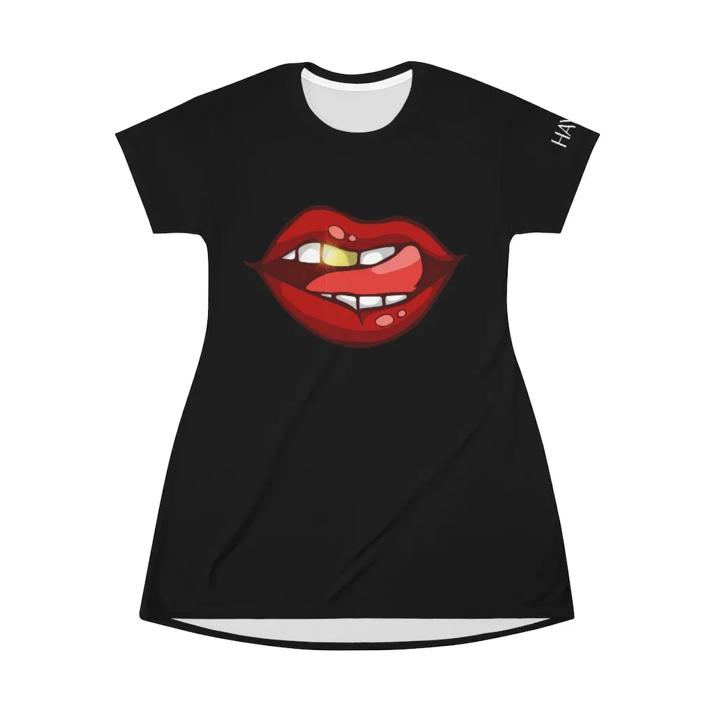 LIQUID GOLD T-Shirt Dress