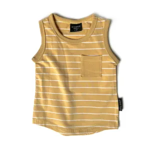 Little Bipsy Stripe Pocket Tank - Sunny Day