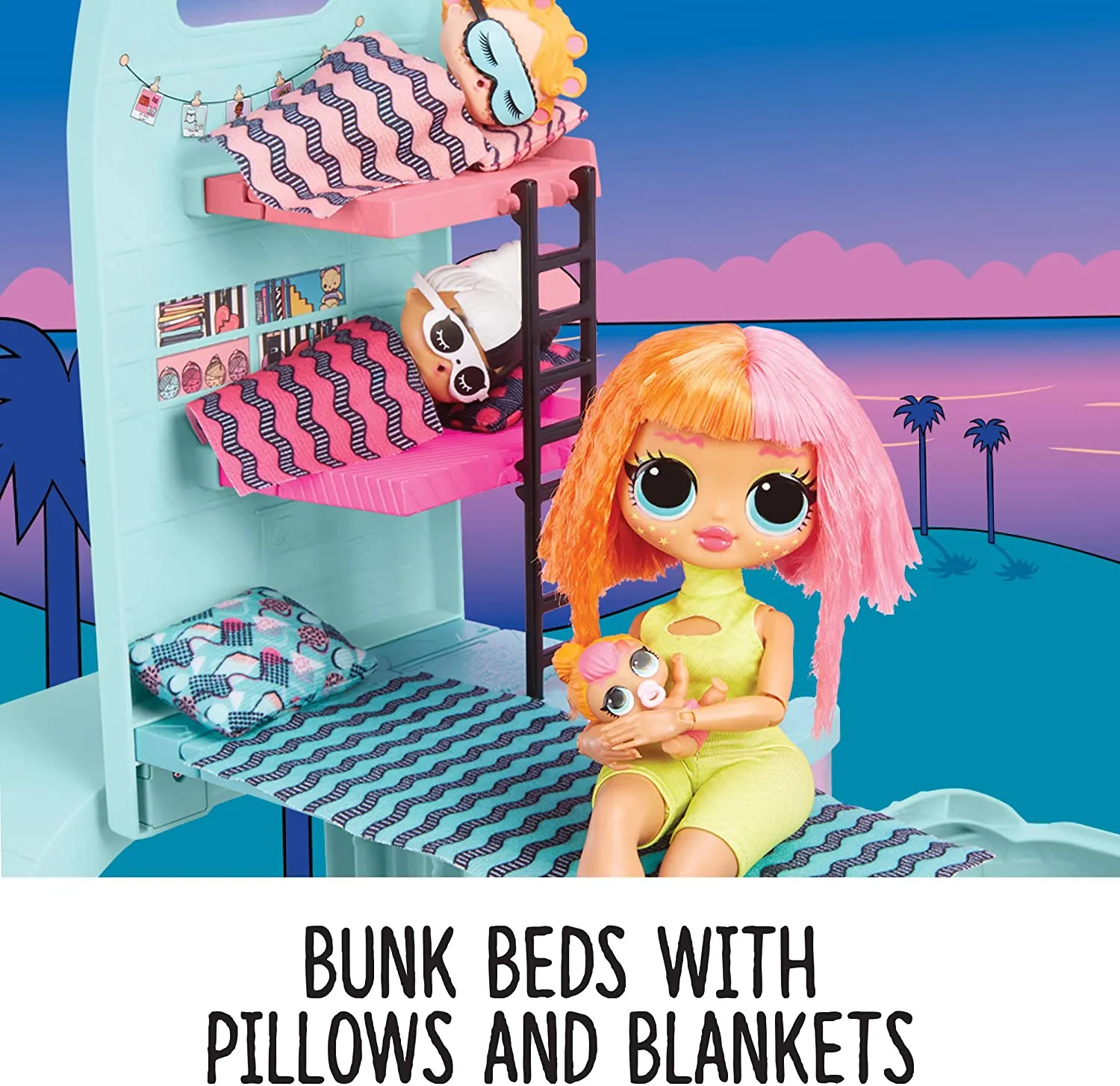L.O.L. Surprise! 2-in-1 Glamper Fashion Camper with 55  Surprises! Box is slightly damaged, contents are perfect! Retails $130 