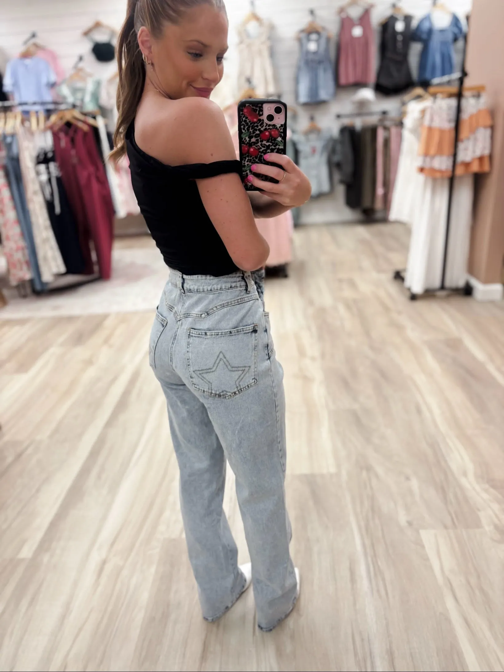 Lone Star Yoke Cream Light Denim Jeans