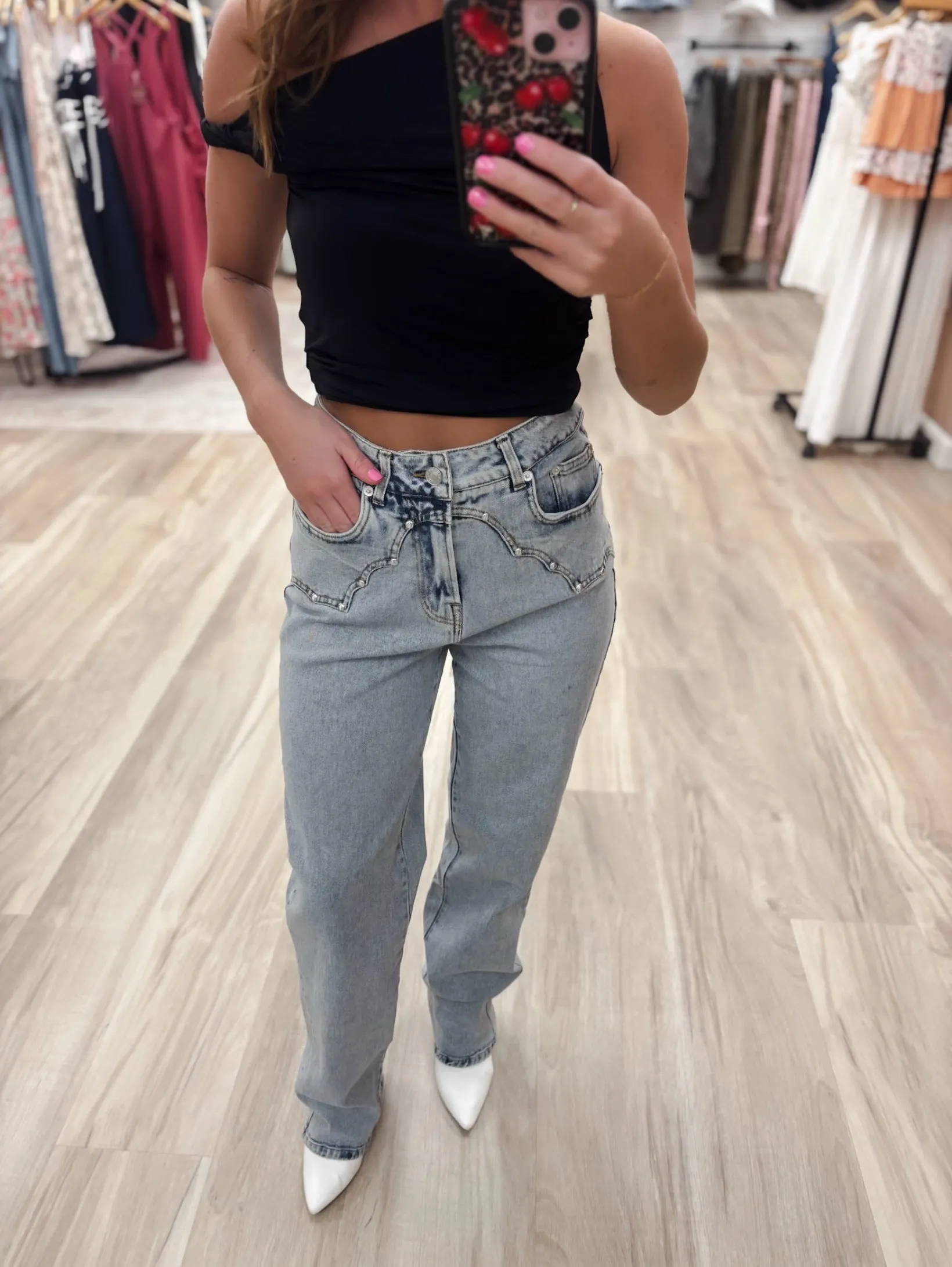 Lone Star Yoke Cream Light Denim Jeans