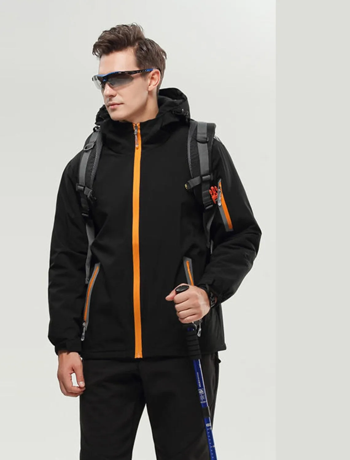 Long-sleeved Overalls And Windbreaker Jacket