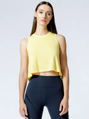 LOOSE CROPPED MUSCLE TANK, JASMINE