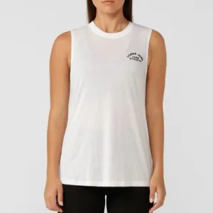 Lorna Jane Womens Lotus Muscle Tank White