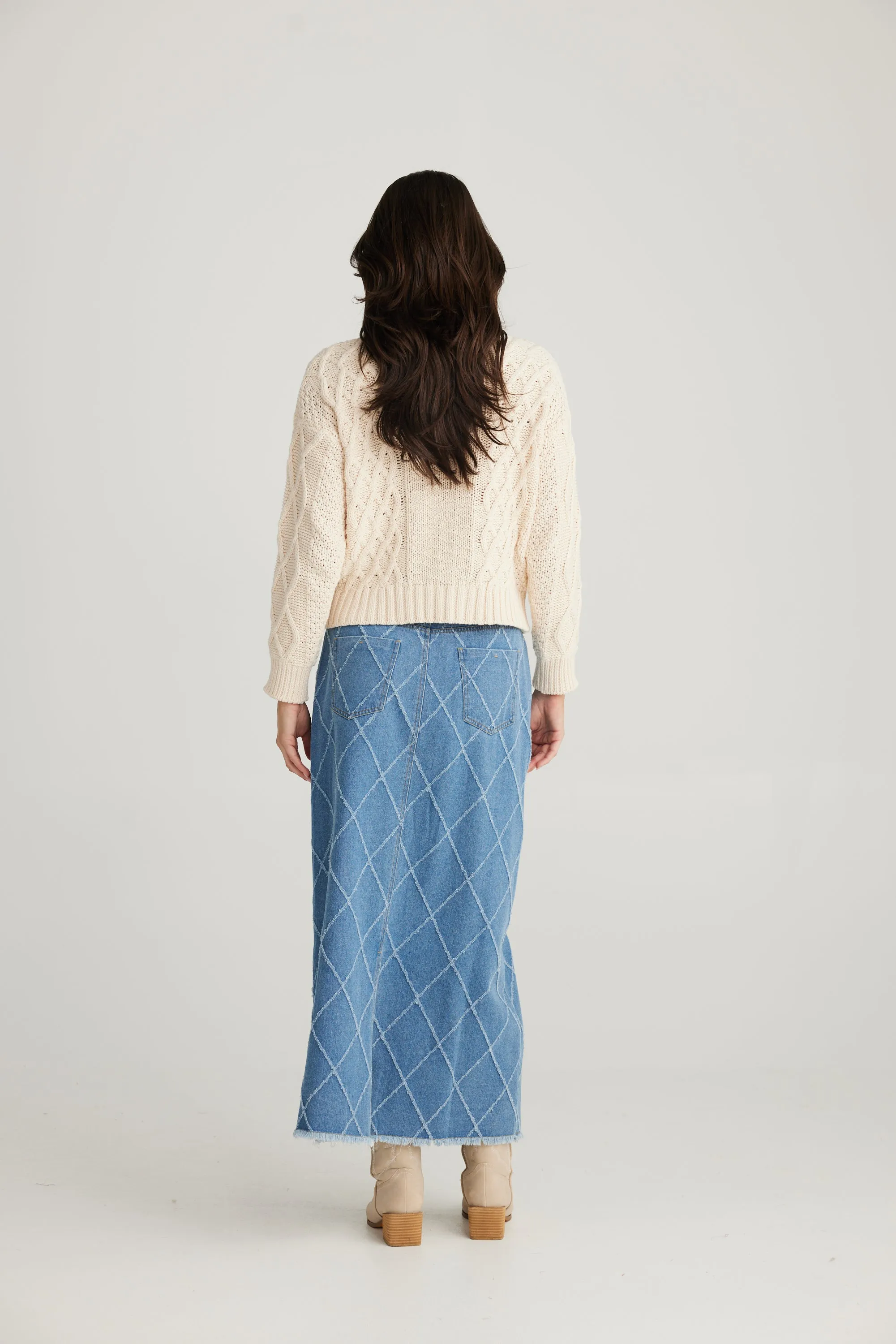 Macey Skirt - Denim