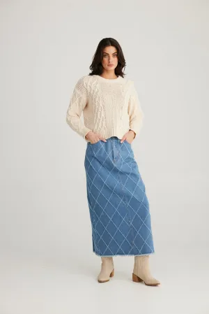 Macey Skirt - Denim