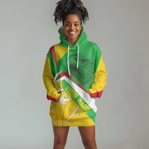 Mali Vulture Eagles Hoodie Dress African Pattern Flag Color TS04