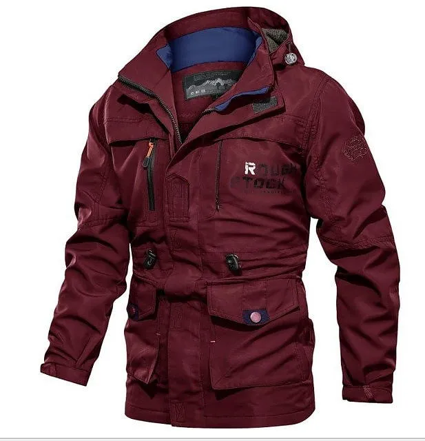 Men Jackets Casual Outwear Hiking Windbreaker Hooded Coats