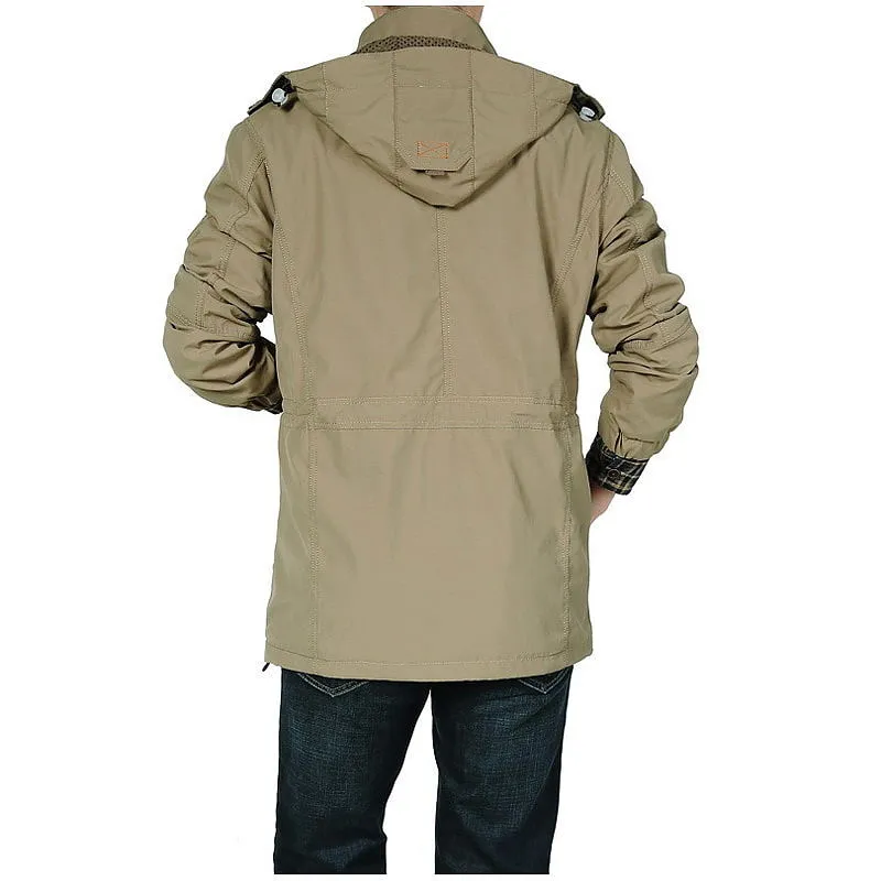 Men Jackets Casual Outwear Hiking Windbreaker Hooded Coats