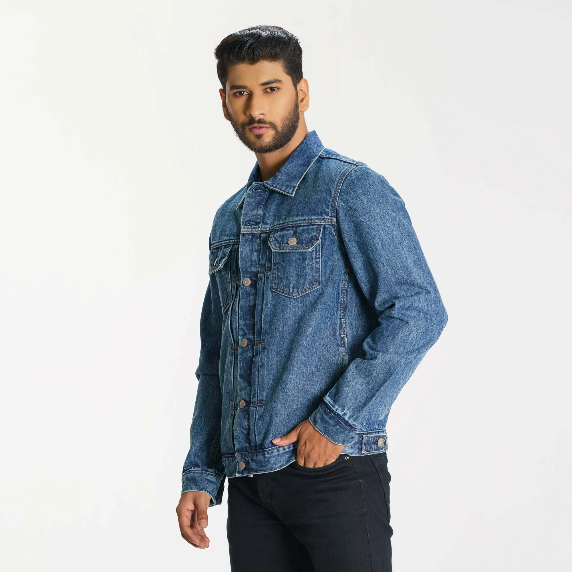 Mens Blue Denim Jacket
