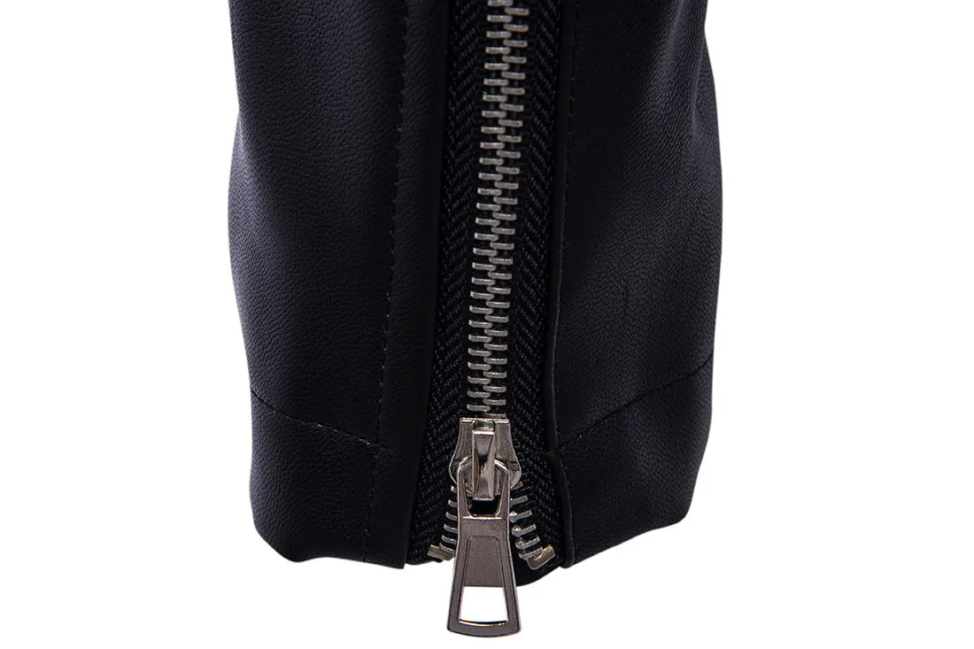 Men's Bomber Jackets Fashion Leather  Motor Jacket