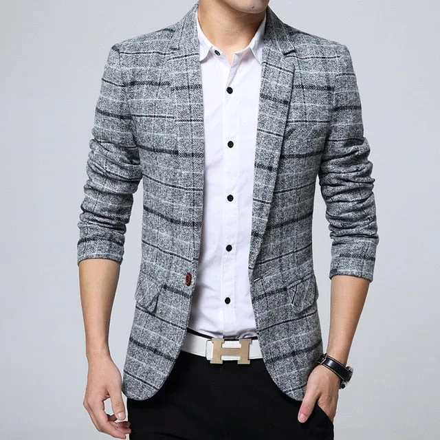 Men's casual suit jacket Korean version slim suit Dropshipping