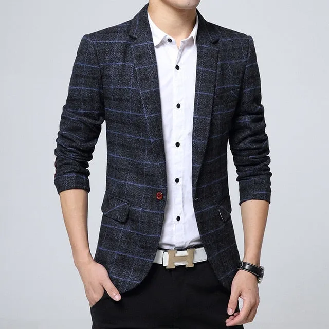 Men's casual suit jacket Korean version slim suit Dropshipping