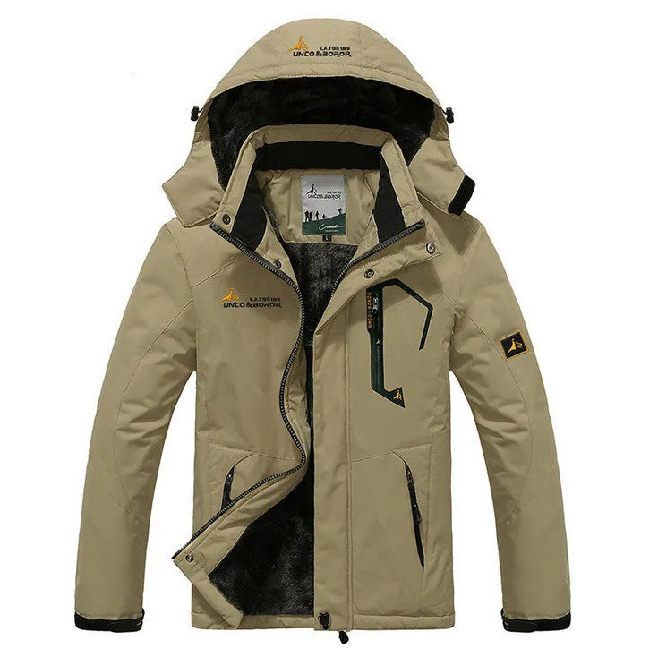 Men's casual thick outwear overcoat jacket Men Windproof Hood parka mens jackets and coats windbreaker