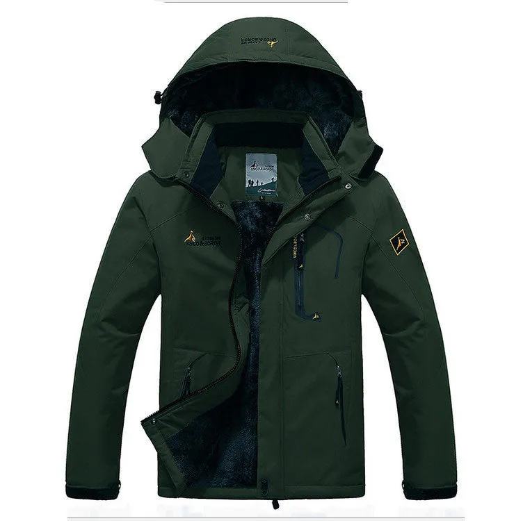 Men's casual thick outwear overcoat jacket Men Windproof Hood parka mens jackets and coats windbreaker