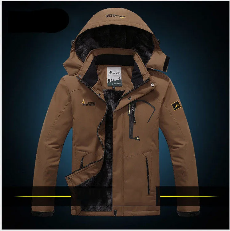 Men's casual thick outwear overcoat jacket Men Windproof Hood parka mens jackets and coats windbreaker