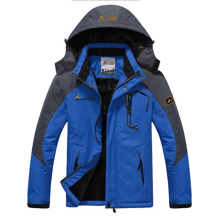 Men's casual thick outwear overcoat jacket Men Windproof Hood parka mens jackets and coats windbreaker