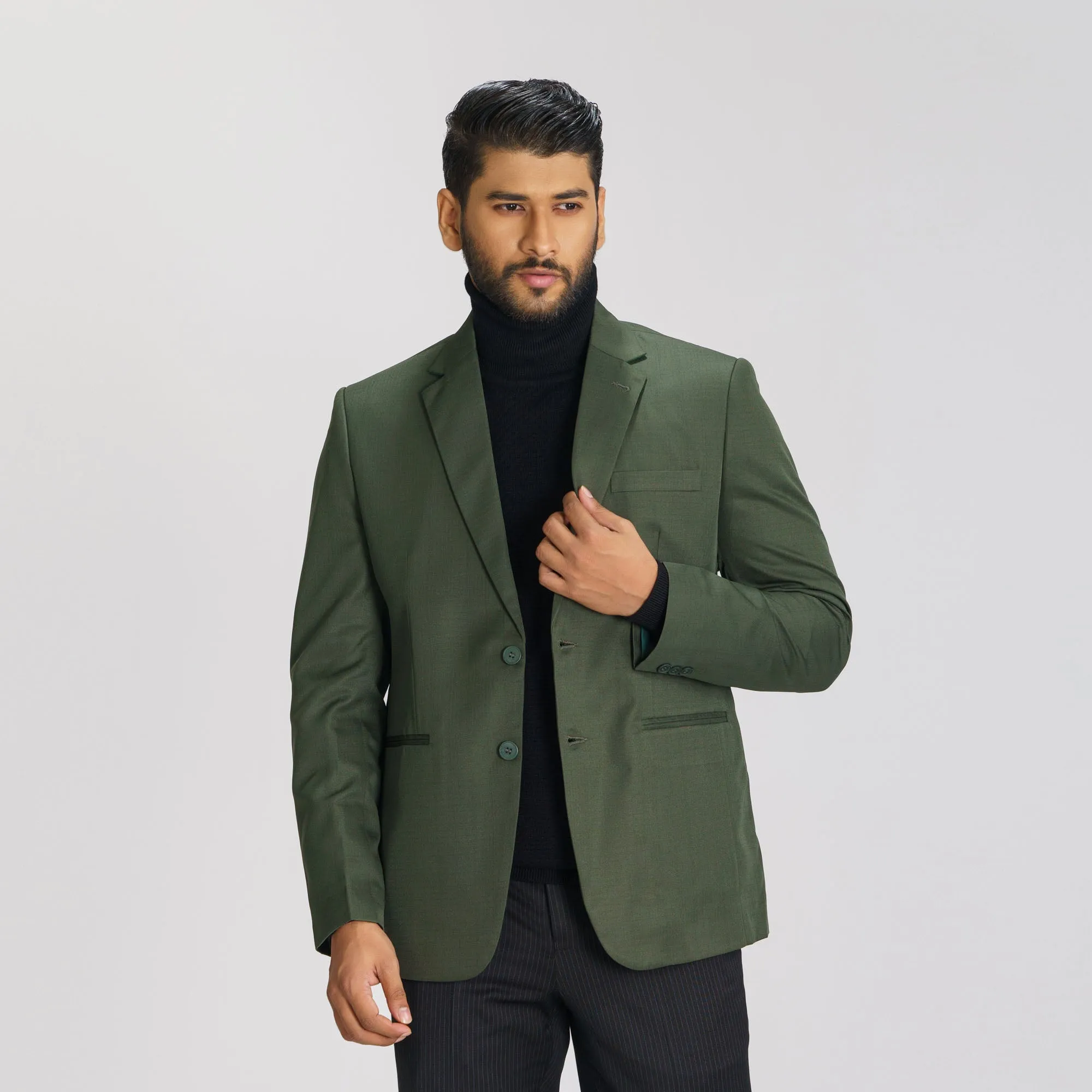 Mens Deep Green Blazer