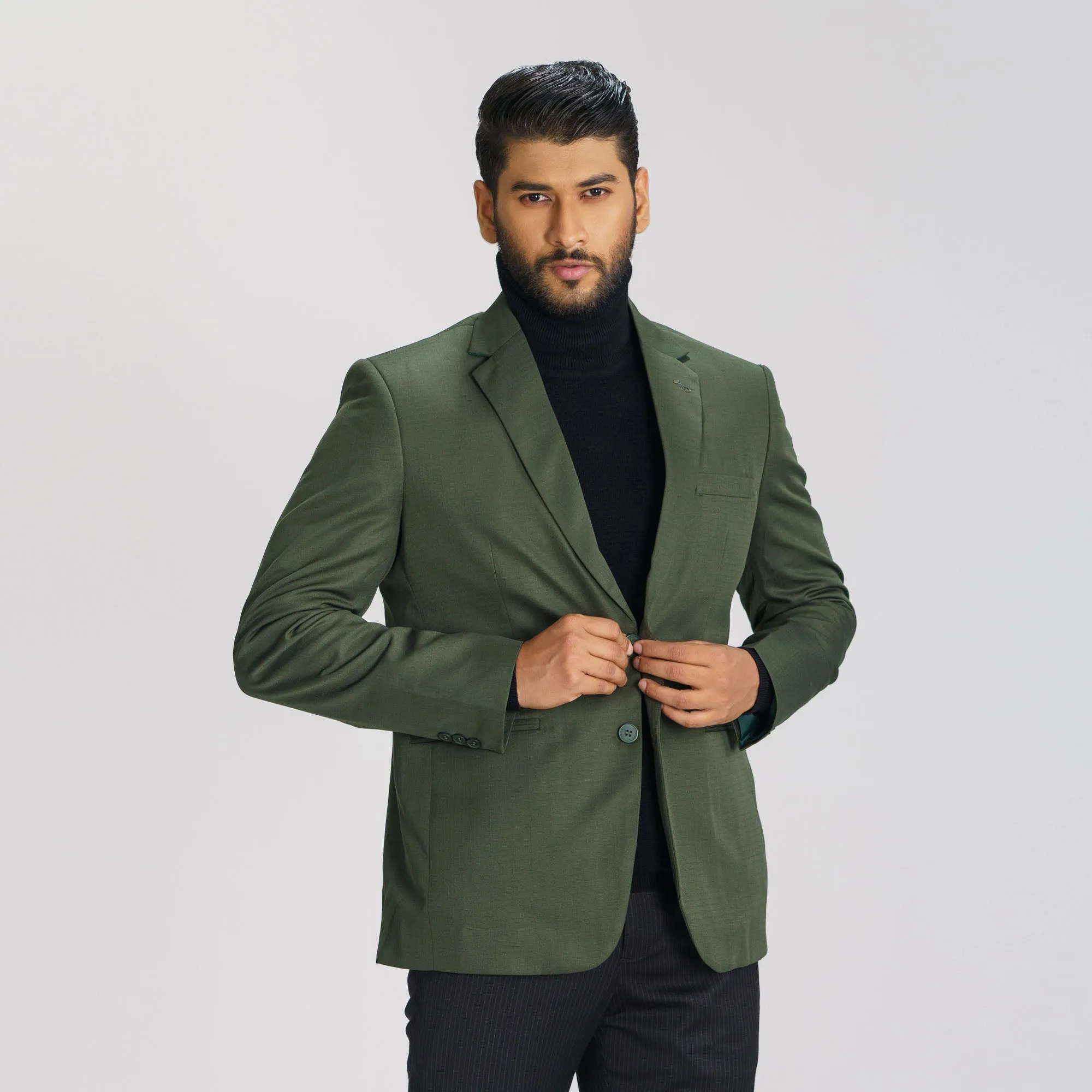 Mens Deep Green Blazer