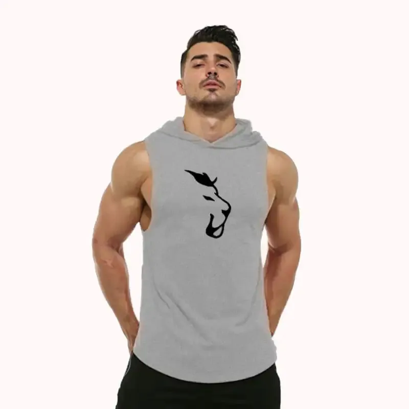 Men's Hooded Sleeveless Tank Top