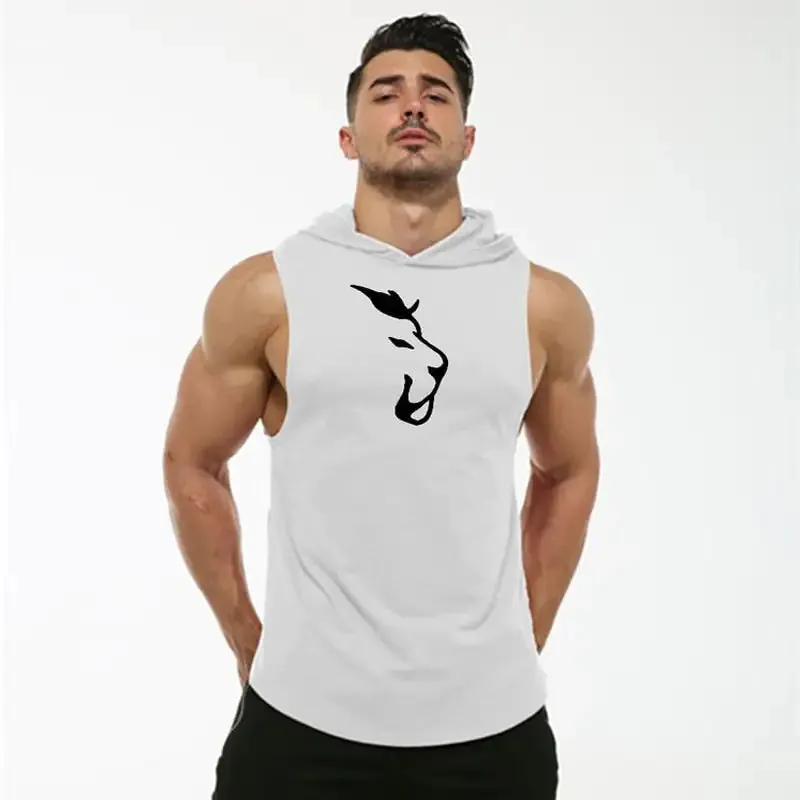 Men's Hooded Sleeveless Tank Top