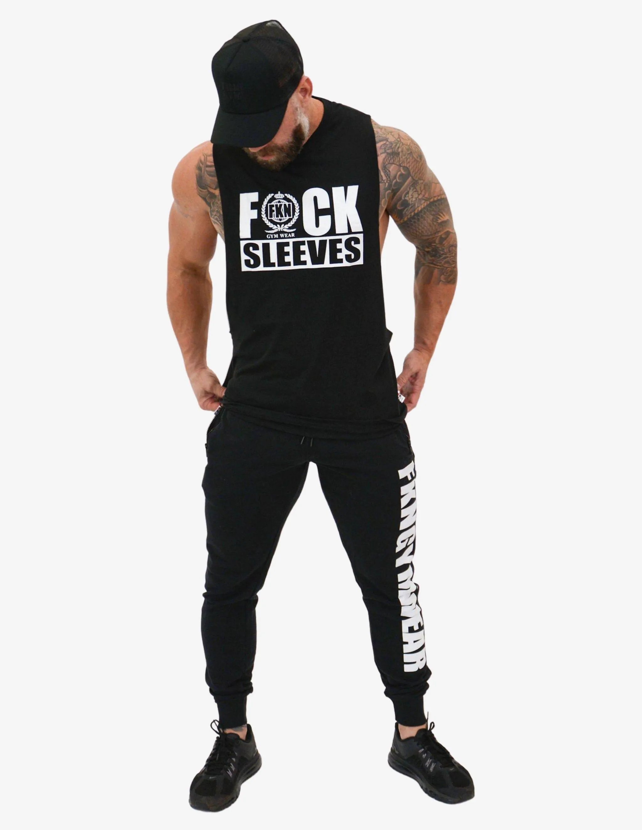Men's Muscle Tee | FUCK SLEEVES | Black