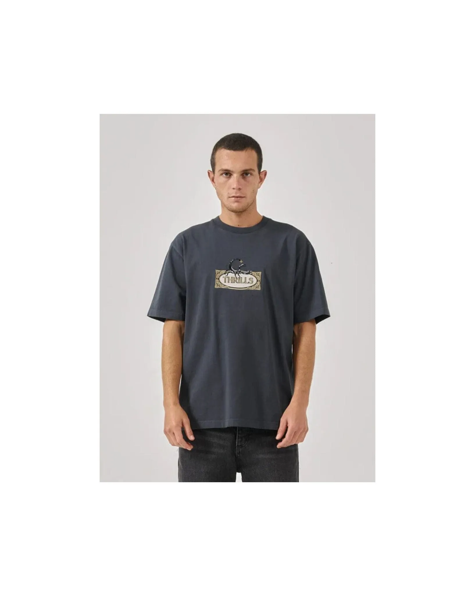 Mens Never Stop Merch Fit Muscle Tee