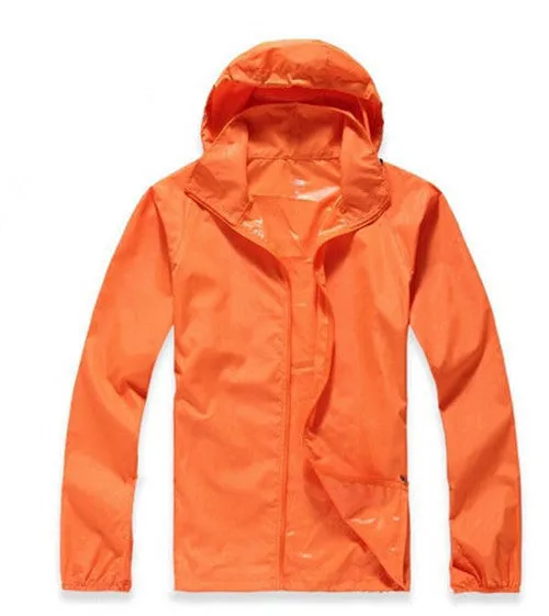 Men's Women's Casual Jacket Hooded Jackets Fashion Lovers Thin Windbreaker Zipper Coats