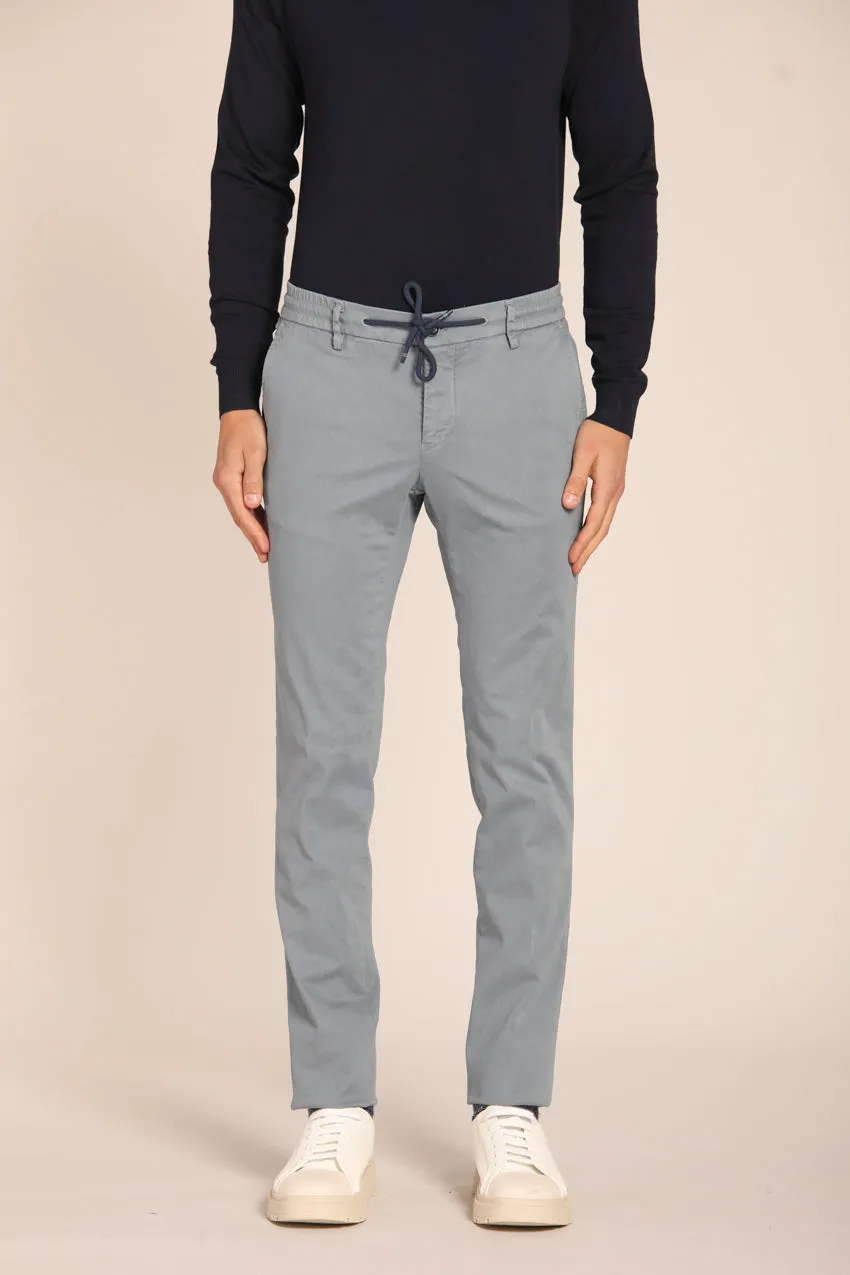 Milano Jogger men's chino pants in gabardine stretch extra slim fit 