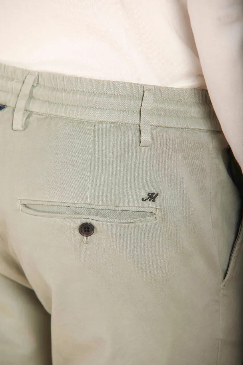 Milano Jogger men's chino pants in gabardine stretch extra slim fit 